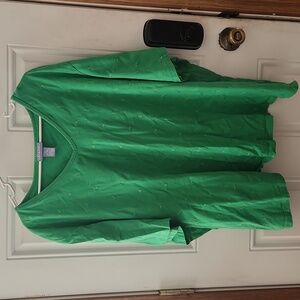 Green tee shirt with shooting stars, Liz  & Me, 5x, 34/36